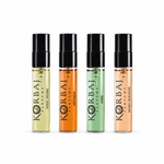 Korbaj 5ml perfume discovery set featuring Toxic Desire, Mystique, Emir and Musky Signature samples.